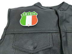 Irish Shield Flag Patch - 2.75x2.75 inch