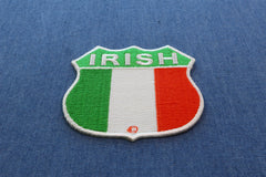 Irish Shield Flag Patch - 2.75x2.75 inch