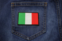 Italian Flag Patch - 3x2 inch