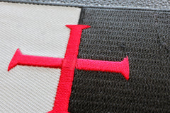 Knights Templar Flag Patch - 2.5x3.5 inch