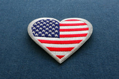 Love USA Heart Patch - 3x3 inch