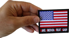 Make America Great Again MAGA US Flag Patch - 3x2.75 inch