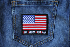 Make America Great Again MAGA US Flag Patch - 3x2.75 inch