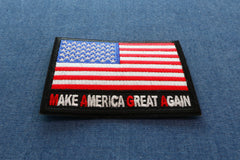 Make America Great Again MAGA US Flag Patch - 3x2.75 inch