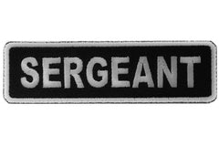 Sergeant Patch - 3.5x1 inch