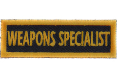 Weapons Specialist Patch - 3x1 inch