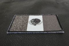 Mexican Flag in Black White and Gray - 3x2 inch