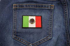 Mexico Flag 2.5 Inch Patch - 2.5x1.5 inch