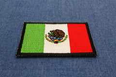 Mexico Flag 2.5 Inch Patch - 2.5x1.5 inch