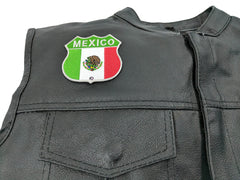 Mexico Shield Flag Patch - 2.75x2.75 inch