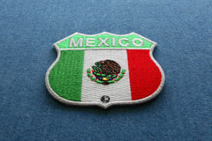 Mexico Shield Flag Patch - 2.75x2.75 inch