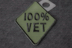 100 Percent Vet Patch - 3x2 inch