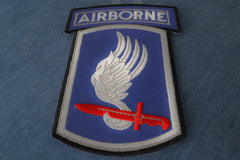 173rd Airborne Iron on Patch - 3x4.5 inch