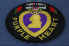 Afghanistan Purple Heart Patch - 3x3 inch