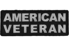 American Veteran Patch - 4x1.5 inch