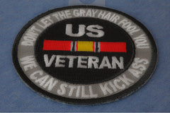 Don't Let The Gray Hair Fool You Patch for Vets - 3x3 inch