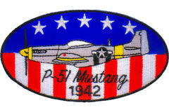 P-51 Mustang 1942 Patch - 4x2.2 inch