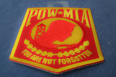 POW MIA Red and Yellow Patch - 2.5x3 inch