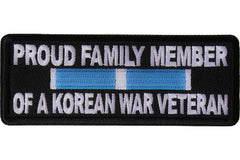 Proud Family Member of a Korean War Veteran Patch - 4x1.5 inch