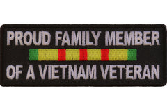 Proud Family Vietnam Vet Patch - 4x1.5 inch