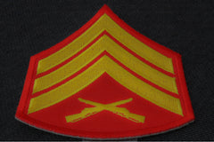 Sergeant Patch Red and Yellow - 3x3.7 inch