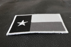 Monochrome Texas Flag Patch - 3x2 inch