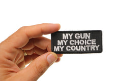 My Gun My Choice My Country Patch - 3x1.25 inch