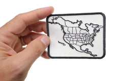 North America Color In Patch Small - 3.75x2.75 inch