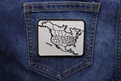 North America Color In Patch Small - 3.75x2.75 inch