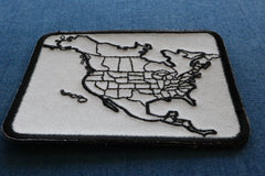 North America Color In Patch Small - 3.75x2.75 inch