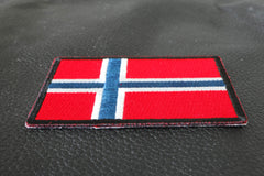 Norway Flag Patch - 3x2 inch