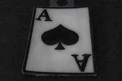 Ace Of Spades Novelty Iron on Patch - 2x3 inch