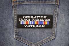 Operation Iraqi Freedom Veteran Patch - 4x2 inch