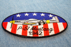 P-51 Mustang 1942 Patch - 4x2.2 inch