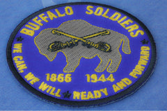 Buffalo Soldiers Patch We Can We Will Read and Forward - 3x3 inch