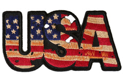 USA Vintage Patch Flag Patch - 4x2 inch