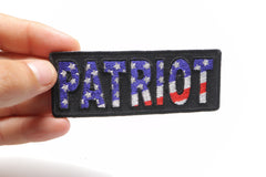 Patriot Iron on Patch - 4x1.5 inch