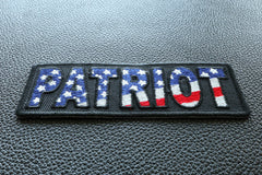 Patriot Iron on Patch - 4x1.5 inch