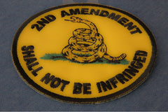 2nd Amendment Shall Not Be Infringed Round Patch - 3x3 inch