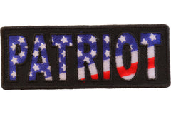 Patriot Iron on Patch - 4x1.5 inch