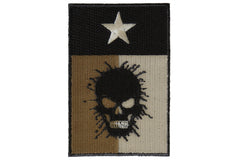 Texas Flag Oil Spill Skull Patch - 2x3 inch