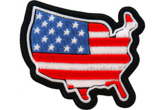 USA Patriotic Patch - 3x2.75 inch