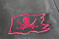 Pirate Flag Skull and Crossed Swords Patch - 3.5x2.5 inch