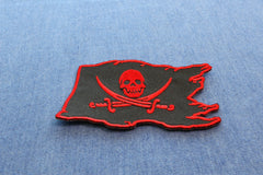 Pirate Flag Skull and Crossed Swords Patch - 3.5x2.5 inch