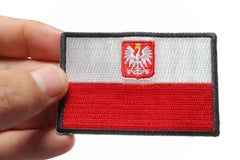 Poland Flag Patch - 3x2 inch