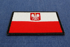 Poland Flag Patch - 3x2 inch