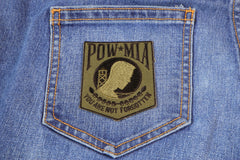 POW MIA Subdued Green Patch - 2.5x3 inch