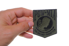 POW MIA Subdued Green Patch - 2.5x3 inch