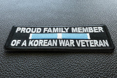 Proud Family Member of a Korean War Veteran Patch - 4x1.5 inch