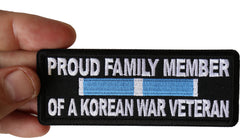 Proud Family Member of a Korean War Veteran Patch - 4x1.5 inch